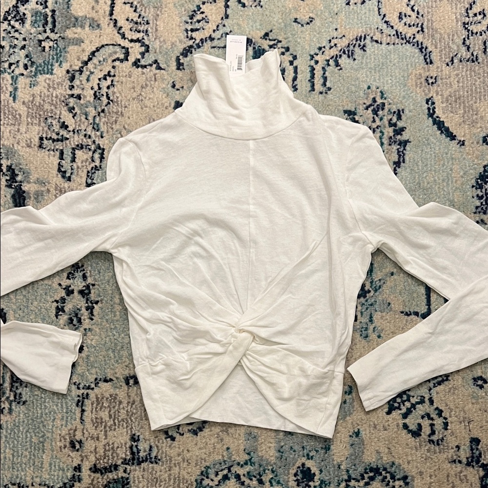 Tissue Turtleneck crop top